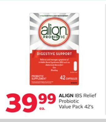 Rexall Align ibs relief probiotic value pack offer