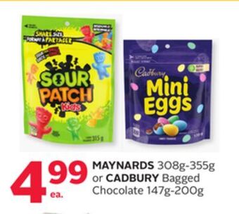 Rexall Maynards 308g-355g or cadbury bagged chocolate 147g-200g offer