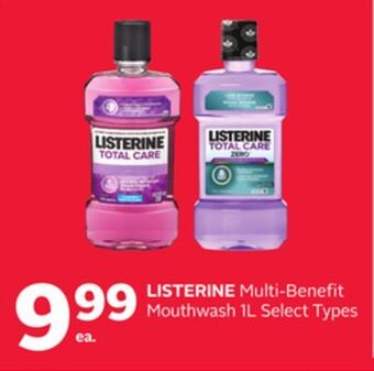 Rexall Listerine multi-benefit mouthwash offer