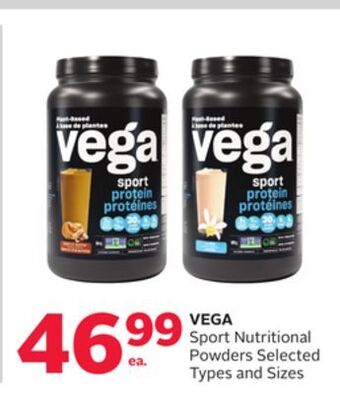 Rexall Vega sport nutritional powders offer