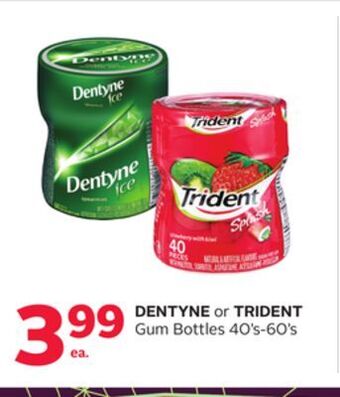 Rexall Dentyne or trident gum bottles offer