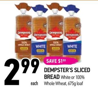 Coppa's Fresh Market Dempster's sliced bread offer
