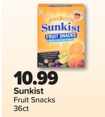 PharmaChoice Sunkist fruit snacks offer