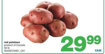 Wholesale Club Red potatoes, 50 lb offer