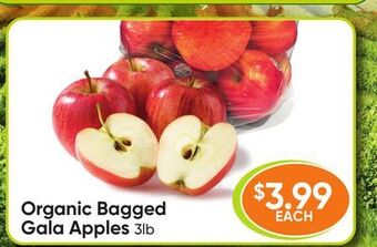 Healthy Planet Organic bagged gala apples offer