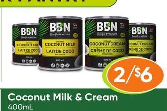 Healthy Planet Benefits by nature coconut milk & cream offer