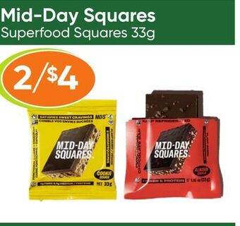 Healthy Planet Mid-day squares superfood squares offer