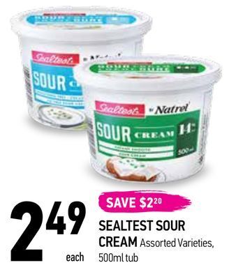 Coppa's Fresh Market Sealtest sour cream offer