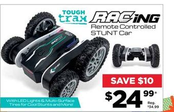 Showcase Tough trax racing remote controlled stunt car offer