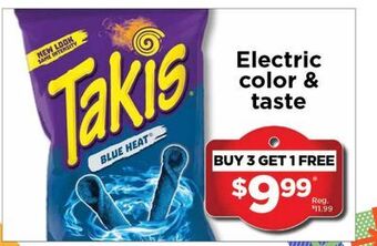 Showcase Takis electric color & taste offer