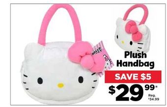 Showcase Plush handbag offer