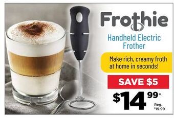 Showcase Frothie handheld electric frother offer