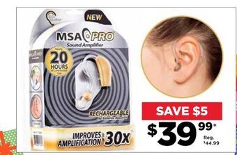 Showcase Msa pro 30x sound amplifier hearing aid offer