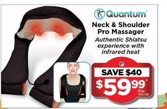 Showcase Quantum neck & shoulder pro massager offer