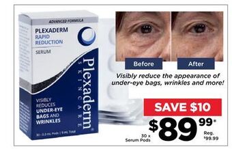 Showcase Plexaderm rapid reduction serum offer