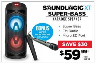 Showcase Super-bass karaoke speaker offer
