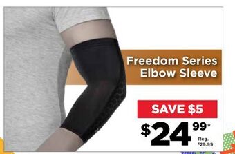 Showcase Freedom series elbow sleeve offer