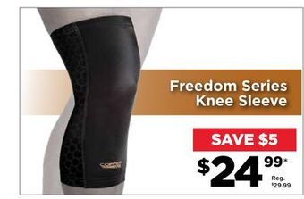 Showcase Freedom series knee sleeve offer
