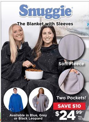 Showcase Snuggie the blanket with sleeves offer