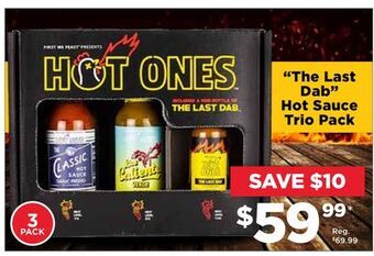 Showcase The last dab hot sauce trio pack offer