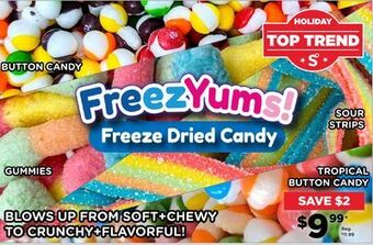 Showcase Freezyums! freeze dried candy offer