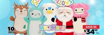 Showcase Squishmallows hugmees offer