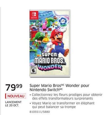 The Source Super mario bros wonder pour nintendo switch offer