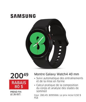 The Source Montre galaxy watch4 40 mm samsung offer