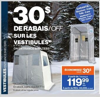 Patrick Morin Iglou entrance shelters offer