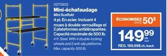 Patrick Morin Mini scaffold offer