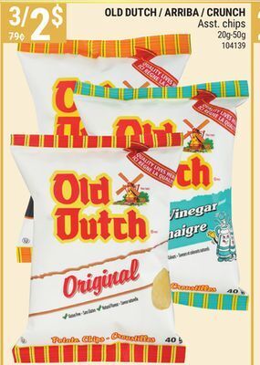 Rossy Old dutch arriba crunch asst. chips offer