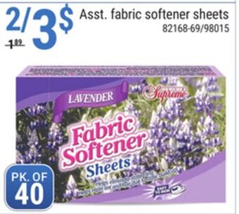 Rossy Asst. fabric softener sheets offer