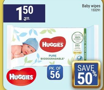 Rossy Huggies baby wipes offer