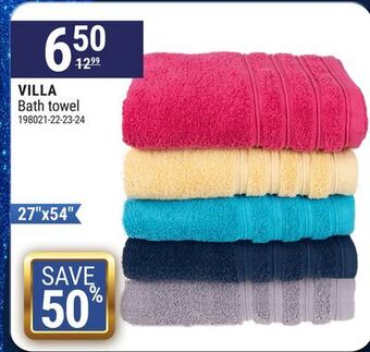 Rossy Villa bath towel offer