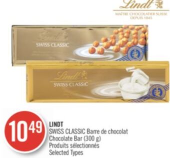 Pharmaprix Lindt swiss classic chocolate bar offer