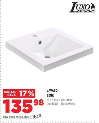 BMR Lavabo sink offer