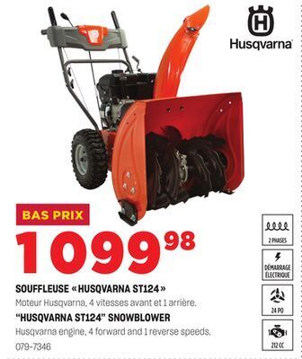 BMR Souffleuse husqvarna st124 offer