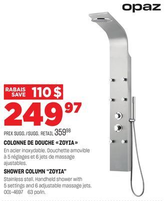 BMR Colonne de douche zoyia offer