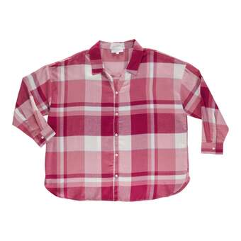 Giant Tiger Mystyle women's plus street smart open collar plaid shirt offer