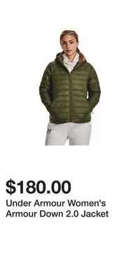 Sport Chek Under armour women's armour down 2.0 jacket offer