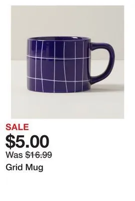 Chapters Indigo Grid mug offer