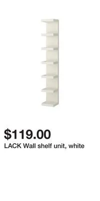 IKEA Lack wall shelf unit, white offer