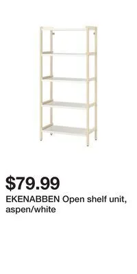 IKEA Ekenabben open shelf unit, aspen/white offer
