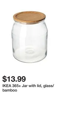 IKEA Ikea 365+ jar with lid, glass/bamboo offer