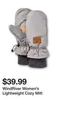 Windriver women's lightweight cozy mitt