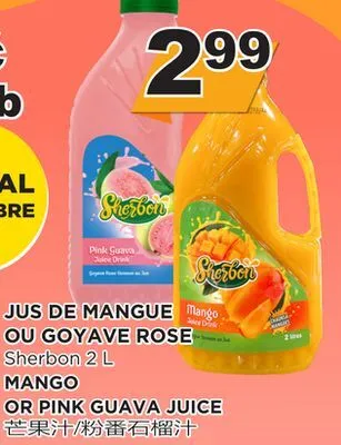 Kim Phat Sherbon mango or pink guava juice offer