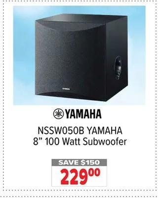 2001 Audio Video Yamaha 8 100 watt subwoofer offer