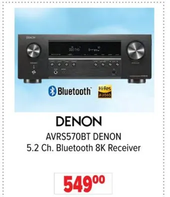 2001 Audio Video Denon 5.2 ch. bluetooth 8k receiver offer