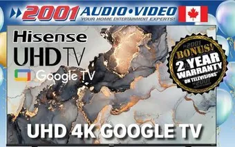 2001 Audio Video Hisense uhd 4k google tv offer