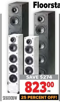 2001 Audio Video Floorstanding speakers offer